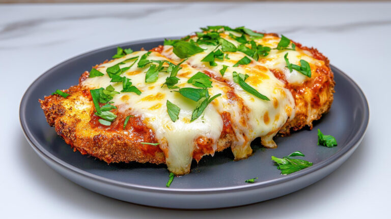Frango à Parmegiana com Muito Queijo Gratinado