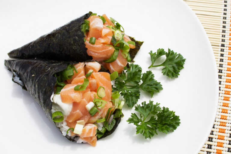 Receita de Temaki Tradicional Japonês Passo a Passo